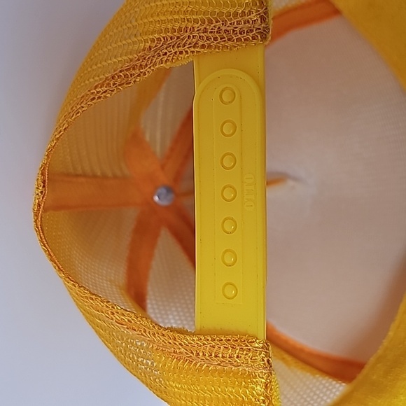 OTX Outside Texas TX Foam Trucker Baseball Dad Hat Cap Snap Back Patch Yellow - Picture 6 of 8